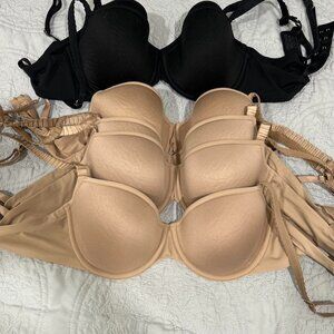 6 Third love 24/7 comfort t-shirt bras. Size 32 D.